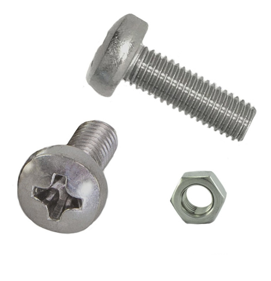 Tornillo M4 x 8mm Con Tuerca